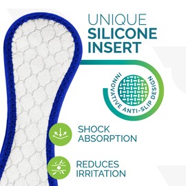 Run Forever Sports Patella Strap Knee Brace Support for Arthritis, ACL, Running, Basketball, Meniscus Tear, Sports, Athletic. Best Knee Brace for Hiking, Soccer, Volleyball & Squats (Pack Of 2, Blue)