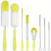 8-Piece Bottle Cleaning Brush Set with Long Handles and Assorted
