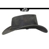Black Jungle Dayton Leather Western Hat Australia Cowboy Hat, black