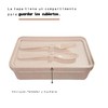Lonchera Ecológica de Trigo, Lunch Box (Bento Box), Contenedor de