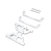 FACCNOY Aluminum Alloy Chassis Skid Plate Transmission Plate for 1/10
