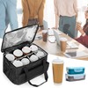 Trunab Reusable 8 Cups Drink Carrier for Delivery with Adjustable