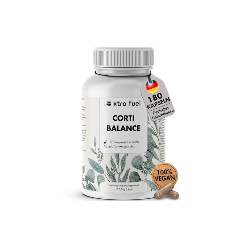 Corti Balance - 180 Vegan Capsules for Stress Relief