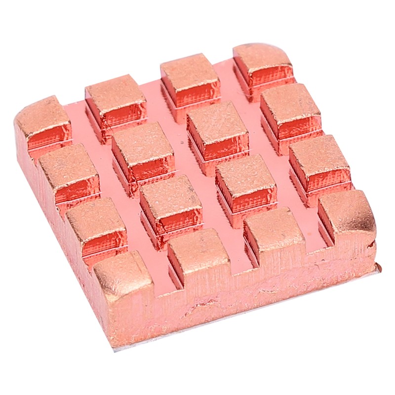 10Pcs Heat Sink Brass Mini Radiators Attach Thermal Conductive Adhesive