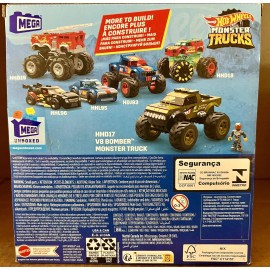 Mega Bloks Construx  Hot Wheels V8 Bomber Monster Truck Building Set