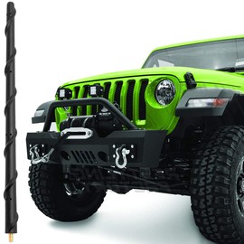 BASIKER Antenna Compatible with Jeep Wrangler Gladiator JK JT JL Rubicon Sahara Unlimited Sport 2007-2025, Jeep Wrangler Antenna Replacement, 13 Inch Car Radio Antenna Jeep Accessories