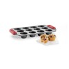Lékué Mini-Muffin-Backform, antihaftbeschichtet, Metall, 12 Mulden