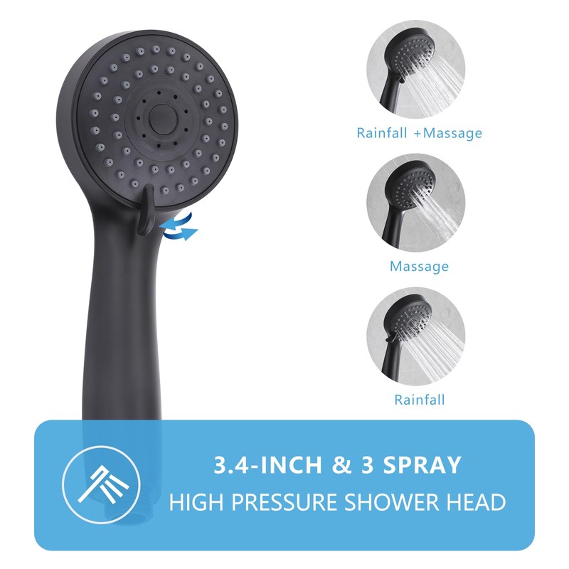 HONYI Bathtub Faucet with Sprayer, Tub Spout with Diverter Bathroom
