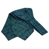 Gusleson Men's Green Cravat Self Tie Paisley Jacquard Woven Floral