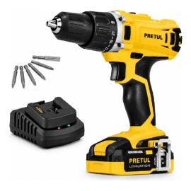 Taladro/Destornillador Inalámbrico 1/2" 20 V TALI-20P2 Pretul
