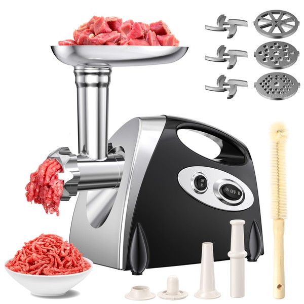 Electric Meat Grinder, 2500W Max Meat Grinder with Stainless Steel