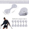 Surplex Pack of 6 Magnetic Reflectors, Reflector Clips, Children's Reflectors,
