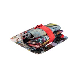 PracticDomus Foldable and Reusable Shopping Bag with Large Capacity and Original Patterns, Flamenco Art