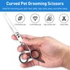 Professional Curved Dog Grooming Scissors with Rounded Tips, Cat Shears,