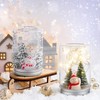 Jerify 12 Set Christmas Plastic DIY Snow Globes Kit for
