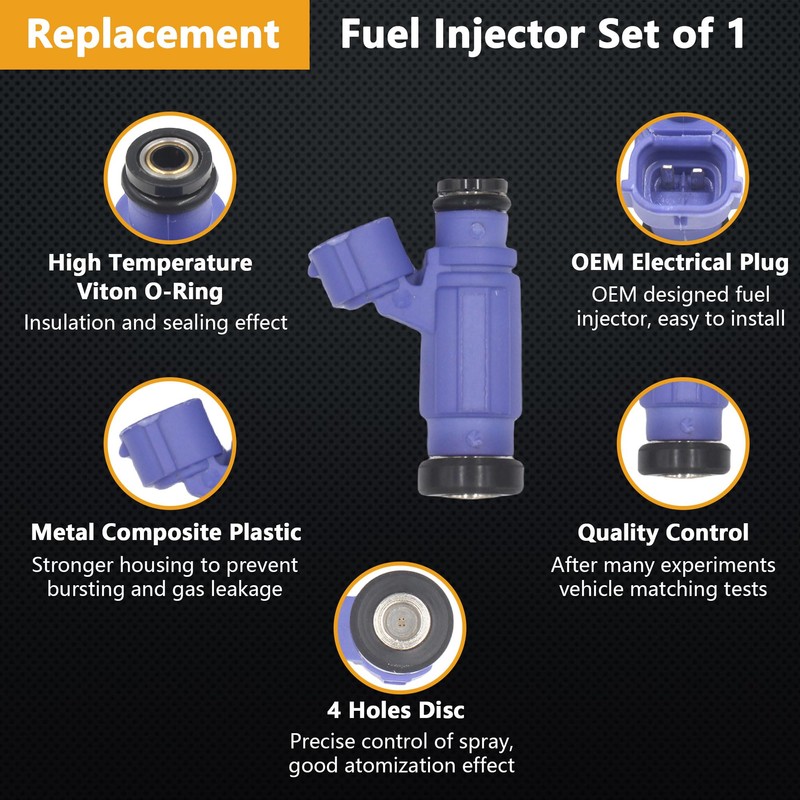 Yezoauto Fuel Injector for Kawasaki Mule 4000 4010 2009-2025 Replaces