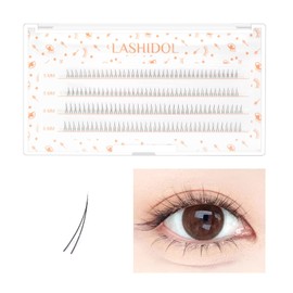 LASHIDOL Partial False Eyelashes Under Natural Home Self Pine Extensions Partial Eyelashes Lower Eyelashes (Ayame Matsueku, Black)