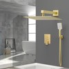 JQBQS Shower System Modern Rain Brass Faucet Set With Valve