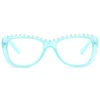 Newbee Fashion - Womens Unique Style Pearl Frames Large Reading