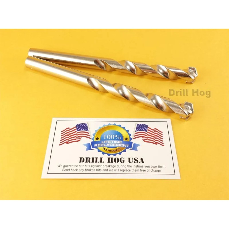Drill Hog 1/4" Masonry Bit 1/4" CARBIDE Tip Masonary Concrete