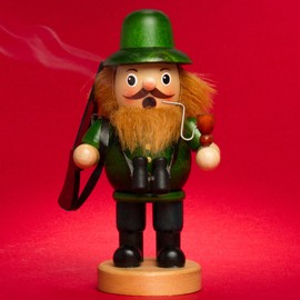 Sikora RM-B Incense Smoker Made of Wood, Various Designs, Size: Height Approx. 16 cm, Colour/Model: B06 Green - Hunter
