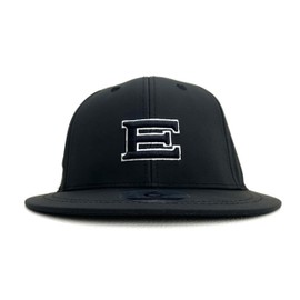 Elite Grip E Logo Flat Cap, Hat, Golf, Fishing, Free, 22.0 - 23.6 inches (56 - 60 cm), Unisex, Black