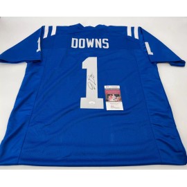 JOSH DOWNS AUTOGRAPHED INDIANAPOLIS COLTS CUSTOM JERSEY JSA COA