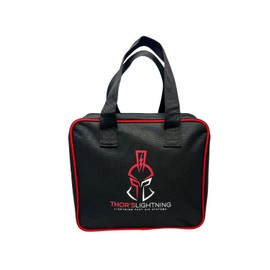 Thor's Lightning Air Systems Storage Bag - Designed for Multi-Use, Portable Storage Bag for Air Compressor, Air Pump for Car Tires, Travel Bag, with Heavy Duty Molle Straps - Black