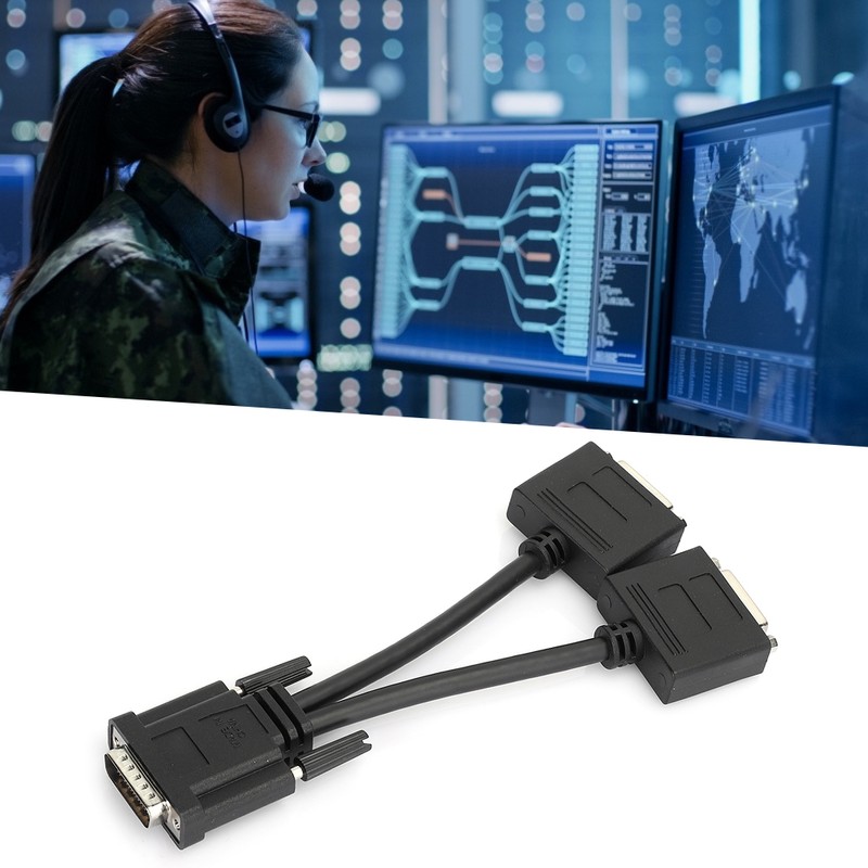 Conversion Line DMS 59PIN to DVI 24+5 Female Dual Adapter
