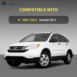 TangMiGe 4-Pack Wheel Skins Compatible with Honda CR-V CRV 2007 2008 2009 2010 2011, 17 inch 17", Hubcap, Alloy Wheel Cover (Bright Silver)