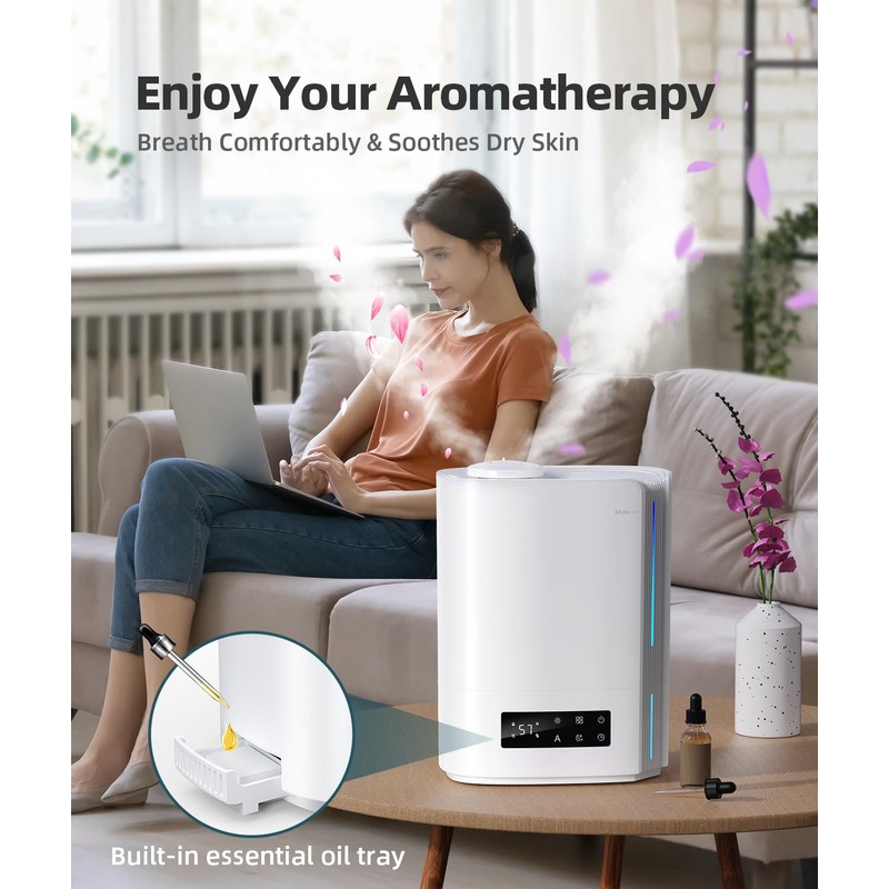BREEZOME 6L Humidifiers for Bedroom Large Room & Essential Oil