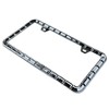 Creathome 3D Chrome License Plate Frames, Pure Zinc Alloy Metal