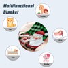 Neatee Living Christmas Baby Throw Blanket Small Green Plaid Santa