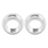 2Pcs FemaleThreaded Joint 8AN Car Liquid Flange Welding Aluminum Threaded