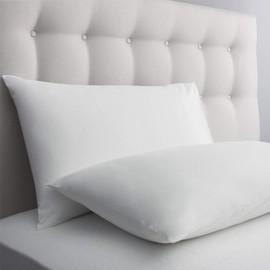 Kotton Culture Set Of 2 Pillowcases Egyptian Cotton, 600 Thread Count Envelope Closure Pillow covers Standard Size 50 X 75 cm, Soft and Breathable - White