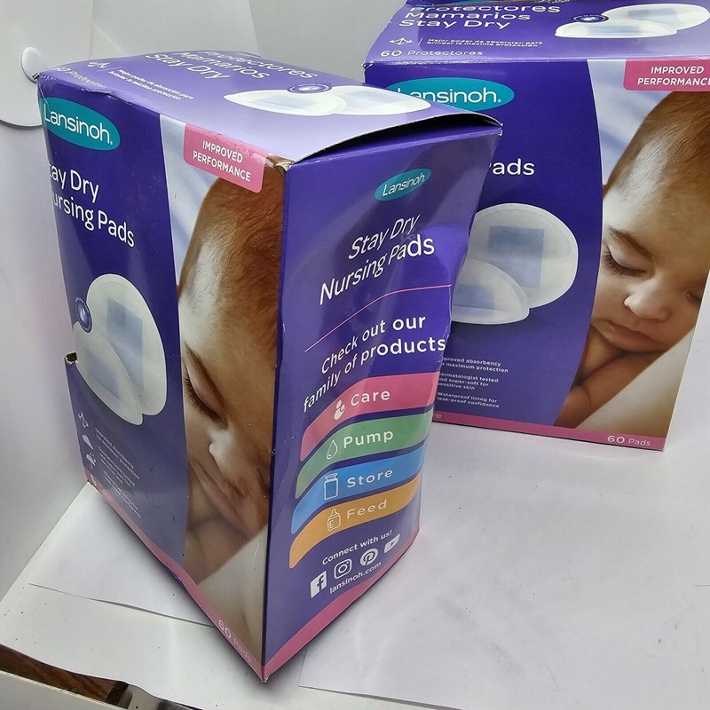 Lansinoh 60-CT Disposable Nursing Pads Stay Dry Absorbency