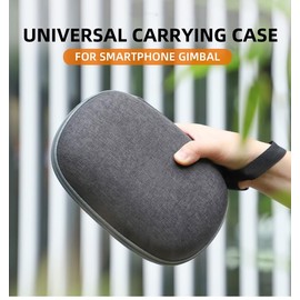 CERFFOOL Universal Storage Bag for Insta360 Flow 2 Pro/Flow Pro Gimbal Stabilizer Hard Case for DJI Osmo Mobile 6 SE/Om 5 4 Shockproof Handbags Suitcase Gray Storage Bag, gray, Storage bag