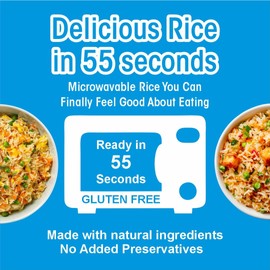 Eat Regal Special Long Grain White Rice, Ready in 55 Seconds, 2 Individual Cups, Pack of 6, 8.8 oz