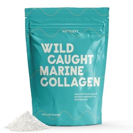 Nutriest Marine Collagen Powder (300 g) – Pure Marine Collagen I Collagen Peptides Powder I Hydolyzed Collagen I for Joints, Gut & Skin I Rich in Type I 1 & III Collagen I Wild-Caught Fish