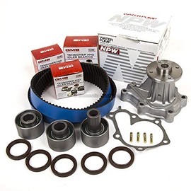 Domestic Gaskets DG-0664409855 Timing Belt Kit Water Pump Compatible With/Replacement For 90-96 Nissan 300ZX Turbo 3.0L VG30DETT