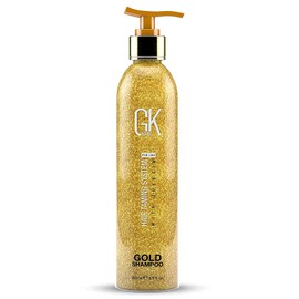 GK Hair Global Keratin Gold Shampoo 250ml With Free Moisturizing Conditioner 10ml For Hair Moisturizing Shine And Protection With Argan Oil, Shea Butter, Natural Oils
