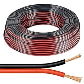 electrosmart 10m Red/Black 2 x 0.50mm Speaker Cable Ideal for Car Audio & Home HiFi