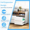 VAGUDE Push to Open Drawer Slides 1 Pair Full Extension