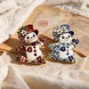 Christmas Holiday Enameled Brooch Pin Set – Festive Enamel Pins