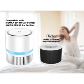 Flintar Replacement Filter, Compatible with KOIOS and MOOKA EPI810 Air Purifier, 3-Stage H13 True HEPA Filtration, 2-Pack