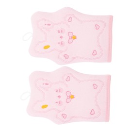 TOVINANNA 2pcs Scrub Gloves Bath Gloves for Shower Exfoliating Bath Scrub Body Scrubber Glove Bath Shower Gloves Exfoliating Mitt for Body Exfoliating Gloves for Body Wash Mitt Pink Viscose