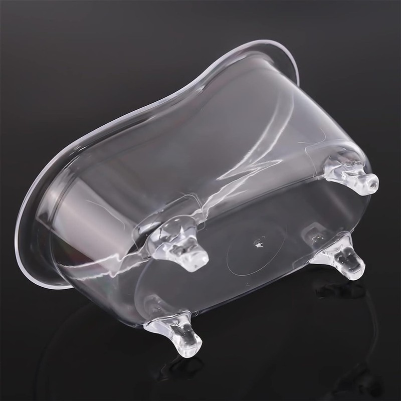 Clear Mini Bathtub Sundries Storage Box Jewelry Storage Box Makeup