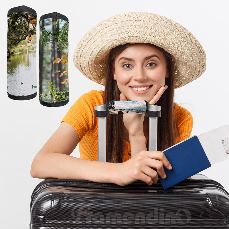 Framendino, 20 Pack Sublimation Luggage Handle Wraps Heat Transfer Neoprene