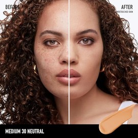 bareMinerals Base De Maquillaje Líquida Mate Mineral Barepro De 24 Horas De Duración Con Spf 20, Cobertura Total Para Pieles Maduras, Sin Aceites, Veg
