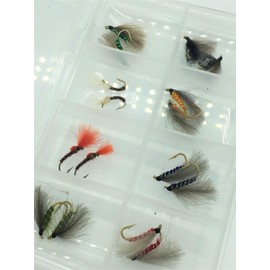 BestCity Fly Fishing Trout fishing CDC EMERGERS F FLY tied with CDC 16 Flies sizes 10-14#317